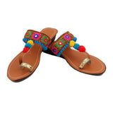 Women's Traditional Slip-On Mojari Jutti, Rajasthani Jutti - Vintage Gulley