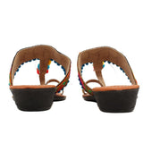 Women's Traditional Slip-On Mojari Jutti, Rajasthani Jutti - Vintage Gulley