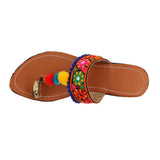 Women's Traditional Slip-On Mojari Jutti, Rajasthani Jutti - Vintage Gulley