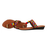 Women's Traditional Slip-On Mojari Jutti, Rajasthani Jutti - Vintage Gulley