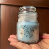 Lil Bit of Sky Jasmine Scented Vegan Soy Wax Candle - 3 Oz