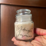 Midnight Jasmine Scented Vegan Soy Wax Candle - 3 Oz