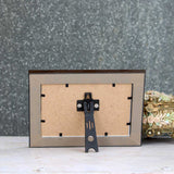 GOLDEN LEAVES PHOTO FRAME WITH STAND - 4" X 6" (HORIZONTAL) - Vintage Gulley