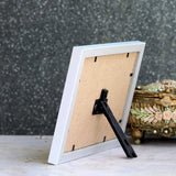 White Photo Frame with Stand - 5" x 7" (HORIZONTAL) - Vintage Gulley