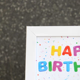 WHITE PHOTO FRAME WITH STAND - 4" X 6" (HORIZONTAL) - Vintage Gulley