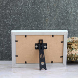 WHITE PHOTO FRAME WITH STAND - 4" X 6" (HORIZONTAL) - Vintage Gulley