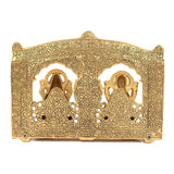 White Metal Golden Oxidized Ganesha Laxmi