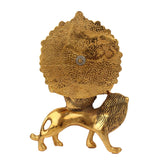 Metal Durga Mata Setting On Lion idol For Puja
