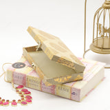 Fabric and Wooden Cash/Shagun Box for Wedding - Grey Paan