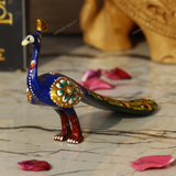 Metal Meenakari Peacock - Large