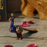 Metal Meenakari Peacock - Small