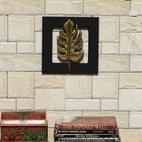 Brass Plated Wall Hanging Leaf Frame - Vintage Gulley