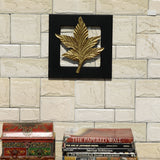 Brass Plated Wall Hanging Leaf Frame - Vintage Gulley