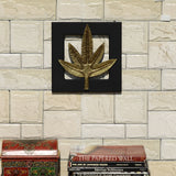 Brass Plated Wall Hanging Leaf Frame - Vintage Gulley