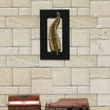 Brass Plated Wall Hanging Leaf Frame - Vintage Gulley