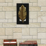 Brass Plated Wall Hanging Leaf Frame - Vintage Gulley