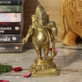 Brass Standing Ganesha Idol