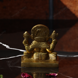 Brass CharBujha Ganesha Idol