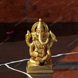 Brass Ganesha with Book