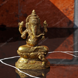Brass Ganesha on Paoti