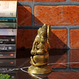 Brass Ganesha on Oval Paoti