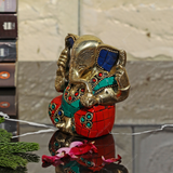 Brass Appu Ganesha Idol Stonework