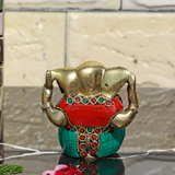 Brass Appu Ganesha Idol Stonework