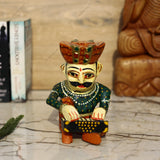 Wooden Rajasthani Musician - Set of 5 - 6 Inches