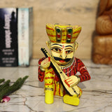 Wooden Rajasthani Musician - Set of 5 - 6 Inches