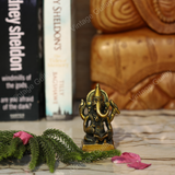 Brass Ganesha with Book