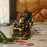 Brass Charbhuja Ganesha