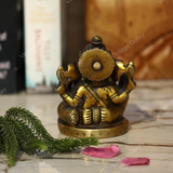 Brass Charbhuja Ganesha