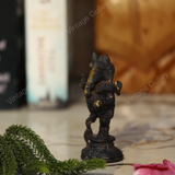 Brass Charbhuja Dancing Ganesha