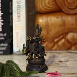 Brass Krishna with Cow Statue - Antique