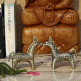 Brass Dhokra Catalog Horse - Set of 2