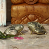Brass Dhokra Medium Frog - Set of 2