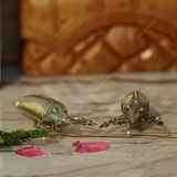 Brass Dhokra Prawn- Set of 2