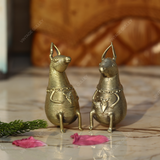 Brass Dhokra Kangaroo - Set of 2