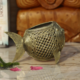 Brass Dhokra Fish Penstand