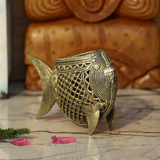 Brass Dhokra Fish Penstand