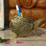 Brass Dhokra Fish Penstand
