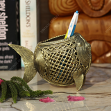 Brass Dhokra Fish Penstand