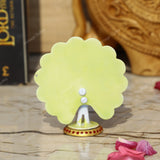 Metal Dancing Peacock Figurine - Green