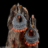 OXIDISED DANGLER EARRING