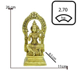 Brass Raj Rajeshwari Devi Idol - Vintage Gulley