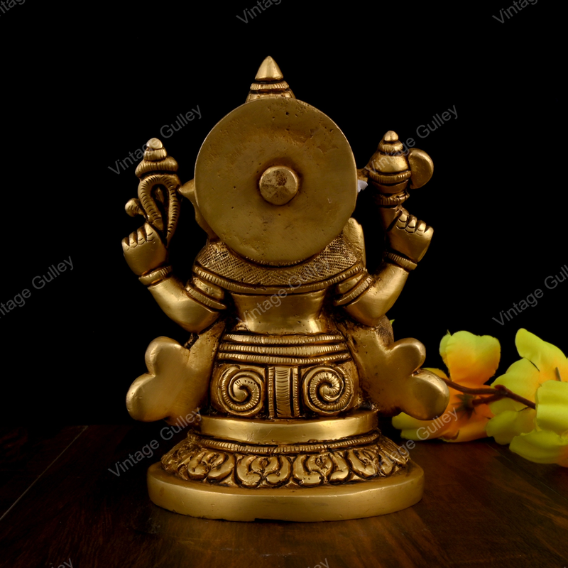 Brass Ganesha for Pooja and Home Decorative
