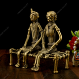 Brass Dhokra Golden Couple