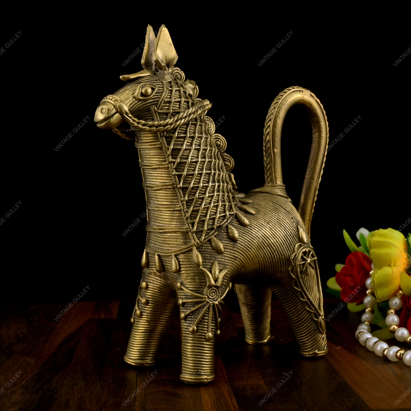 Dhokra Brass Bankura Horse