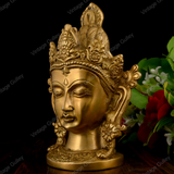 Brass Tara Devi Head for Home Decor