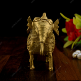 BRASS DHOKRA NET ELEPHANT